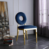 Carousel Blue Velvet Dining Chair - Ella Furniture