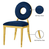 Carousel Blue Velvet Dining Chair - Ella Furniture