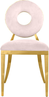 Carousel Pink Velvet Dining Chair - Ella Furniture