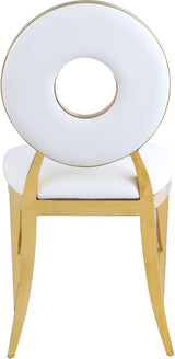 Carousel White Faux Leather Dining Chair - Ella Furniture