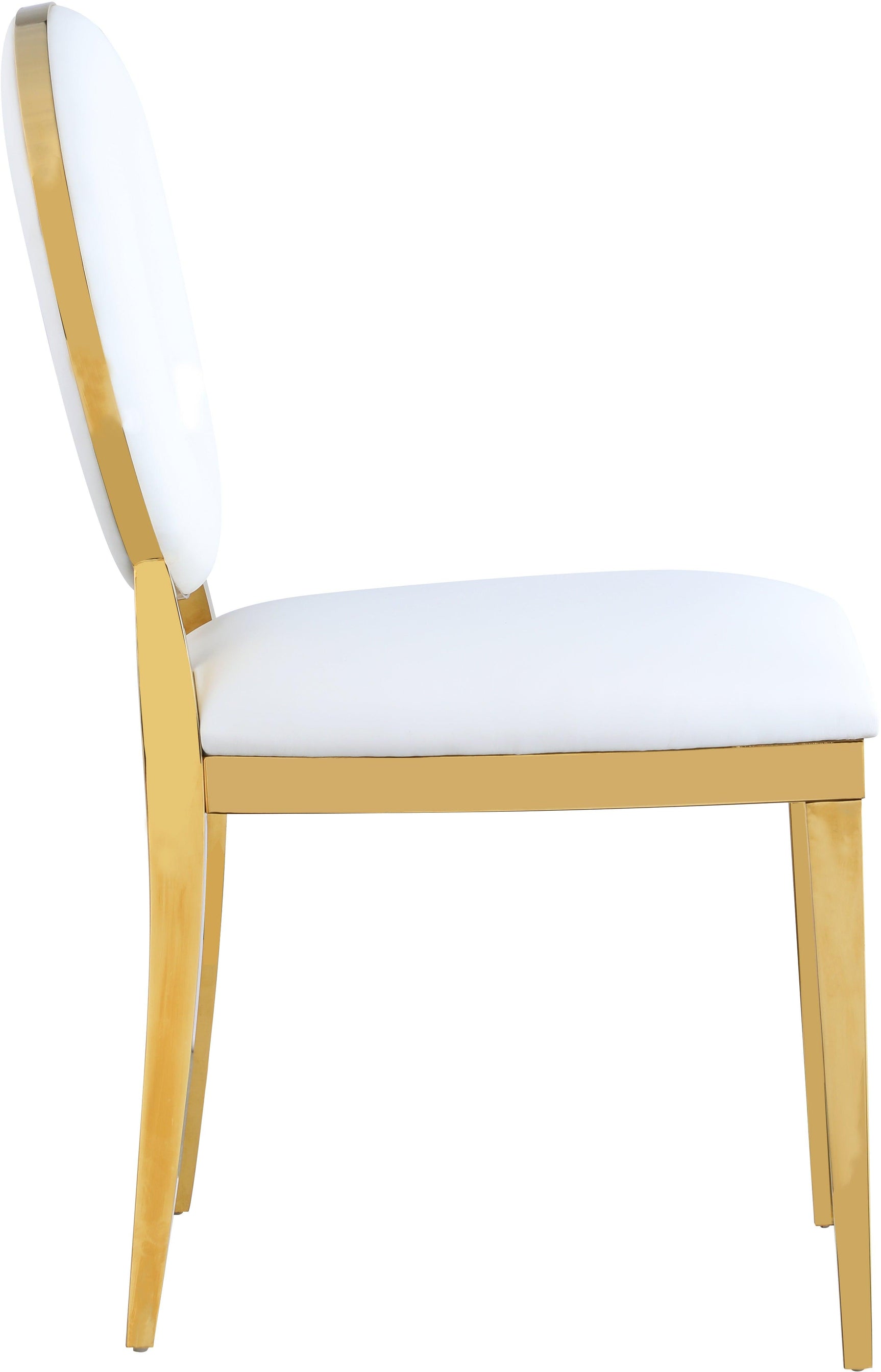 Carousel White Faux Leather Dining Chair - Ella Furniture