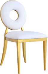 Carousel White Faux Leather Dining Chair - Ella Furniture