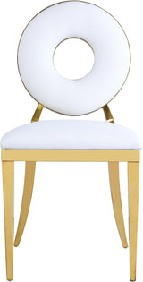 Carousel White Faux Leather Dining Chair - Ella Furniture