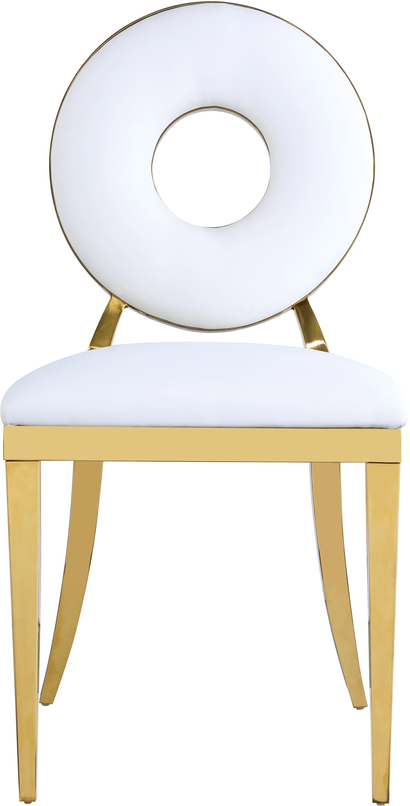 Carousel White Faux Leather Dining Chair - Ella Furniture