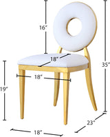 Carousel White Faux Leather Dining Chair - Ella Furniture