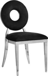 Carousel Black Velvet Dining Chair 859Black-c - Ella Furniture