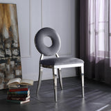 Carousel Grey Velvet Dining Chair - Ella Furniture