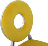 Carousel Yellow Velvet Dining Chair - Ella Furniture