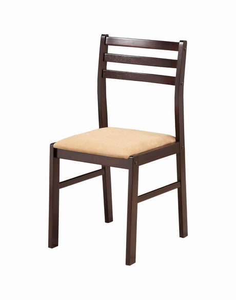 G130005 Cappuccino And Tan Circular Dining Room Set - Ella Furniture