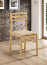 G130006 Natural And Tan Circular Dining Room Set - Ella Furniture