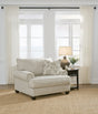 Asanti Fog Chenille Oversized Chair - Ella Furniture