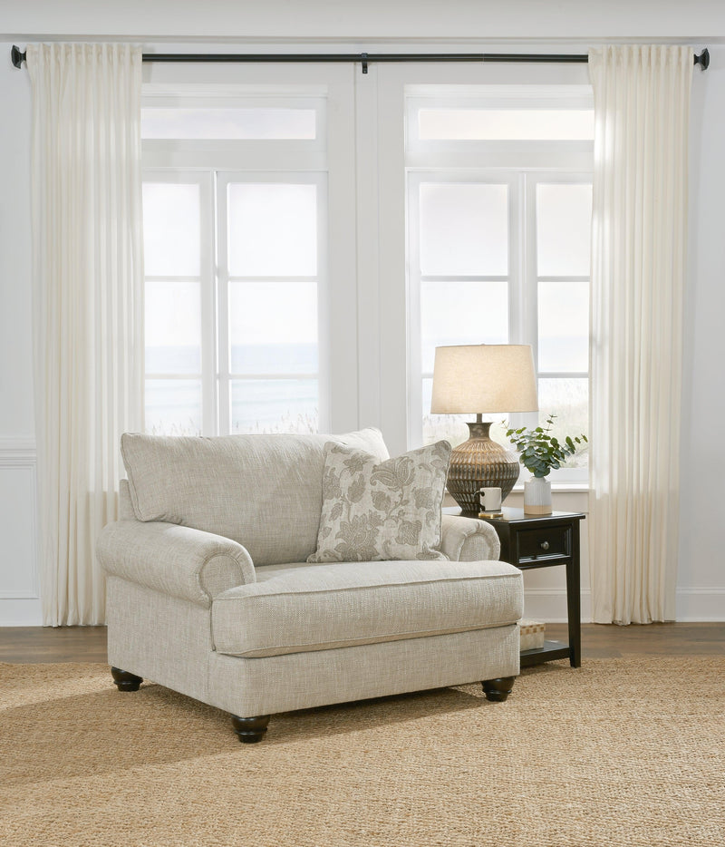 Asanti Fog Chenille Oversized Chair