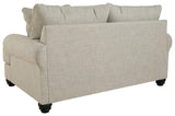 Asanti Fog Chenille Loveseat - Ella Furniture