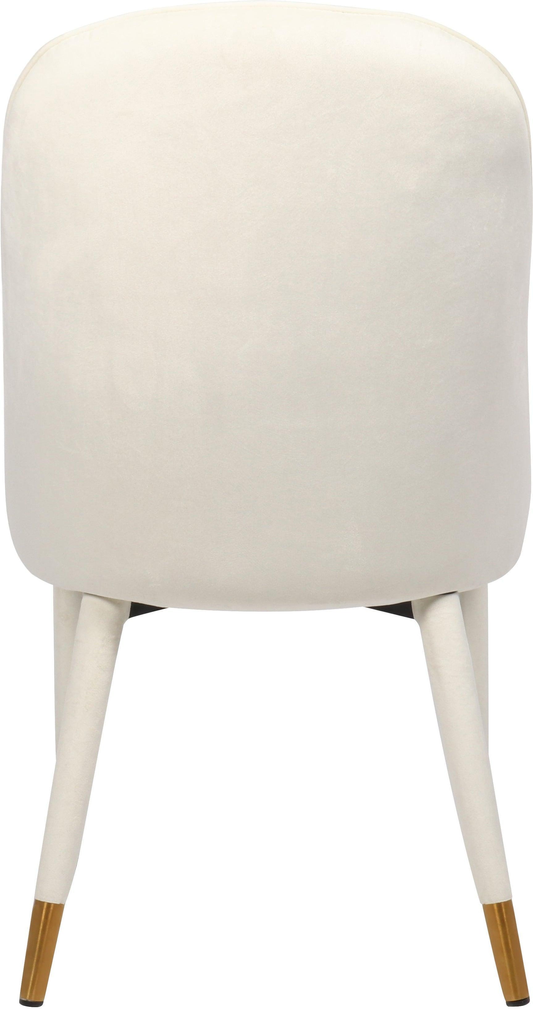Belle Cream Velvet Dining Chair - Ella Furniture