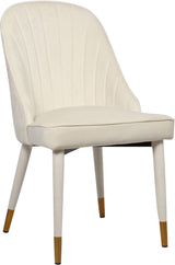 Belle Cream Velvet Dining Chair - Ella Furniture