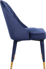 Belle Blue Velvet Dining Chair - Ella Furniture