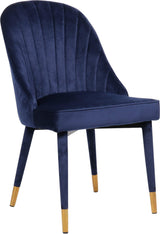 Belle Blue Velvet Dining Chair - Ella Furniture