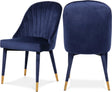 Belle Blue Velvet Dining Chair - Ella Furniture
