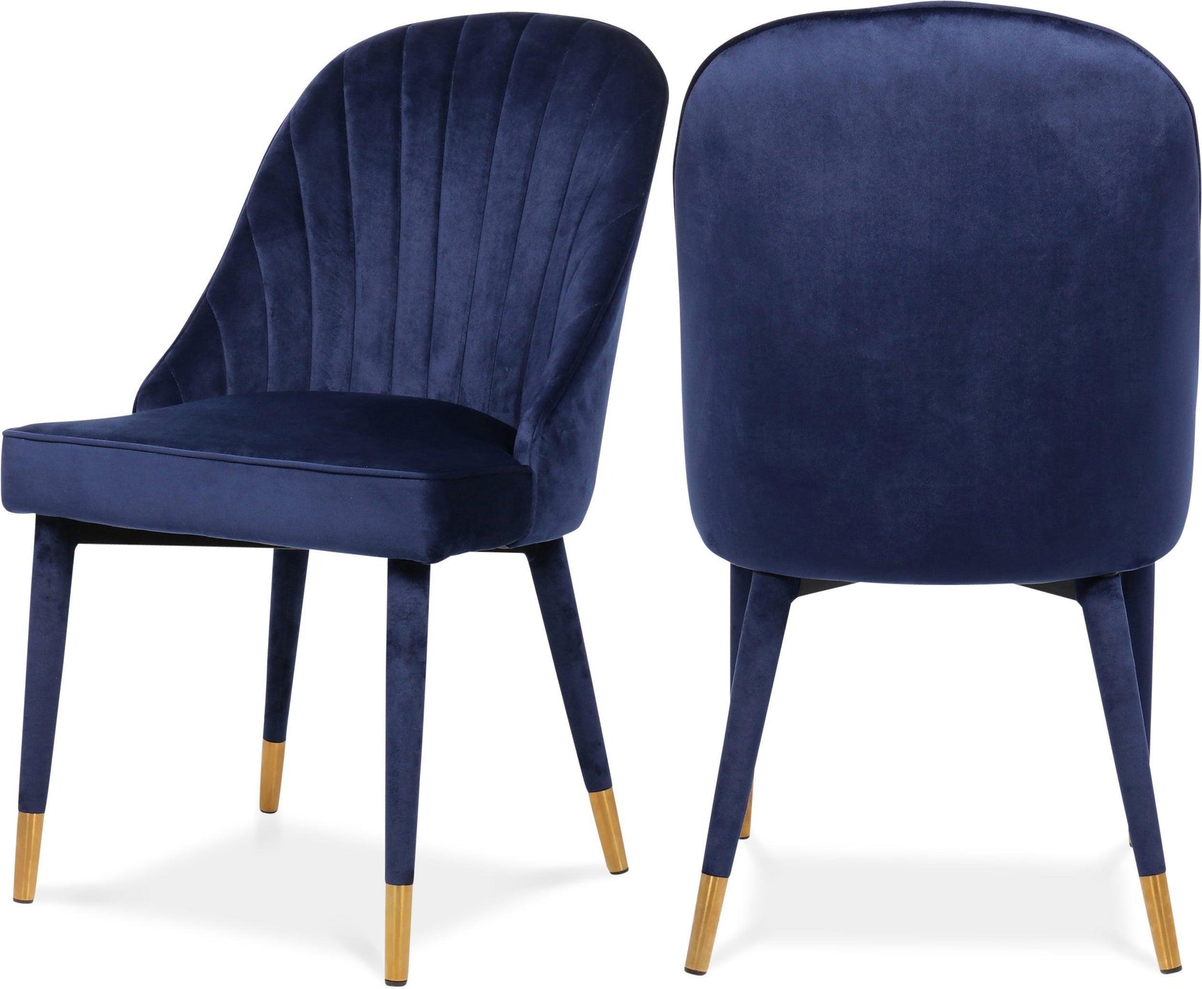 Belle Blue Velvet Dining Chair - Ella Furniture