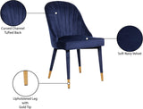 Belle Blue Velvet Dining Chair - Ella Furniture