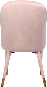 Belle Pink Velvet Dining Chair - Ella Furniture