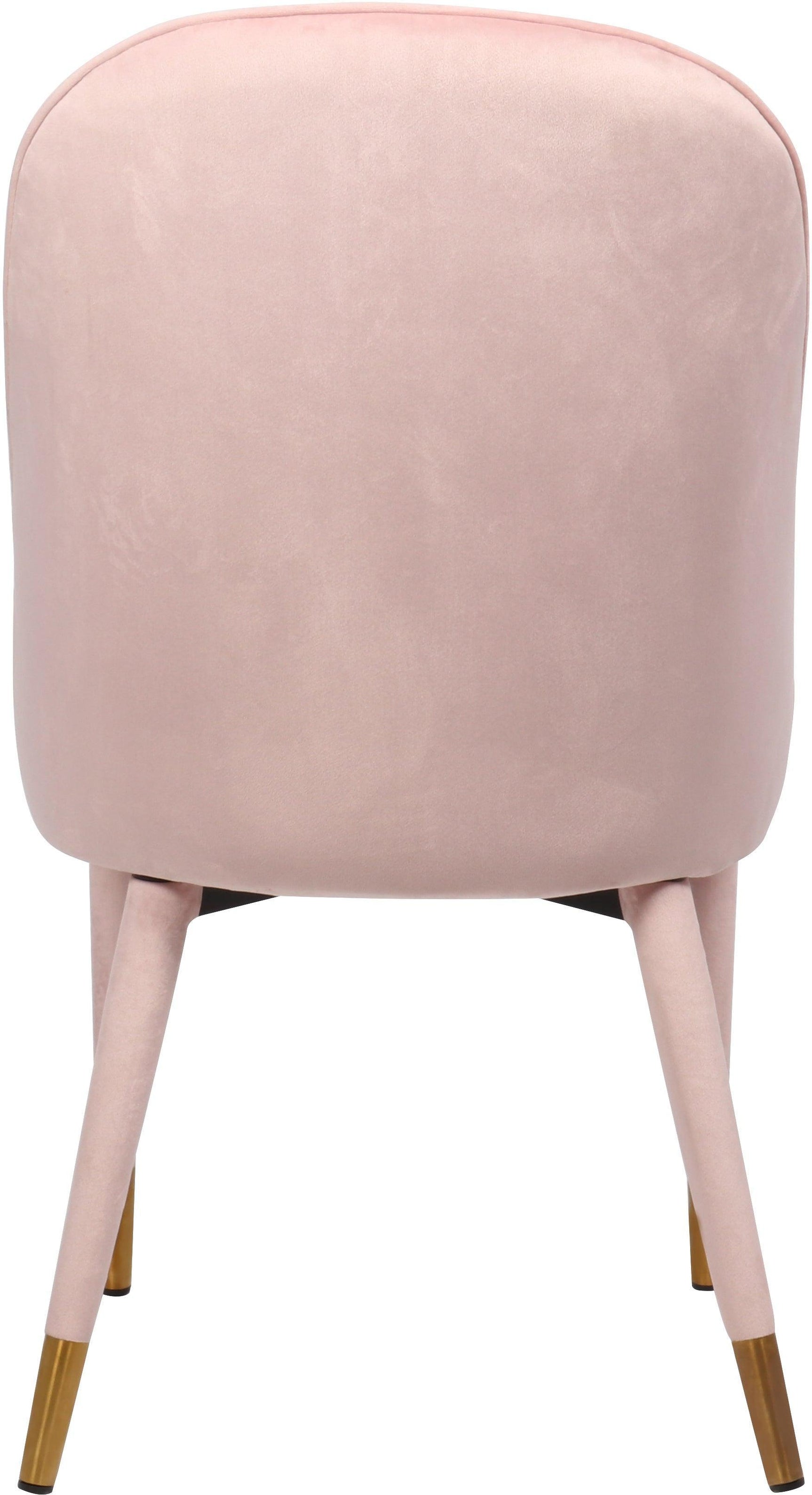 Belle Pink Velvet Dining Chair - Ella Furniture