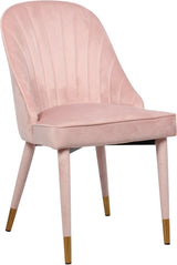 Belle Pink Velvet Dining Chair - Ella Furniture