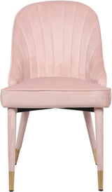 Belle Pink Velvet Dining Chair - Ella Furniture