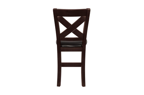 Crown Point Brown Modern Contemporary Sturdy Wood Rectangular Counter Height Set - Ella Furniture