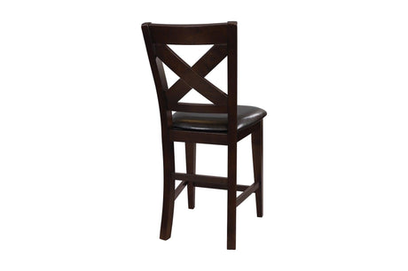 Crown Point Brown Modern Contemporary Sturdy Wood Rectangular Counter Height Set - Ella Furniture