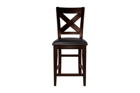 Crown Point Brown Modern Contemporary Sturdy Wood Rectangular Counter Height Set - Ella Furniture
