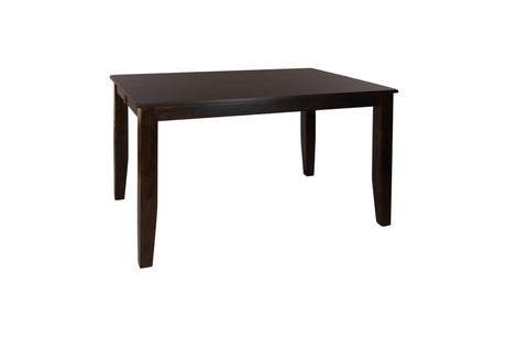 Crown Point Brown Modern Contemporary Sturdy Wood Rectangular Counter Height Set - Ella Furniture
