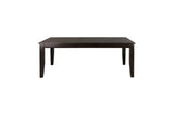 Crown Point Brown Modern Contemporary Faux Leather Seat Rectangular Dining Room Set - Ella Furniture