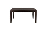 Crown Point Brown Modern Contemporary Faux Leather Seat Rectangular Dining Room Set - Ella Furniture