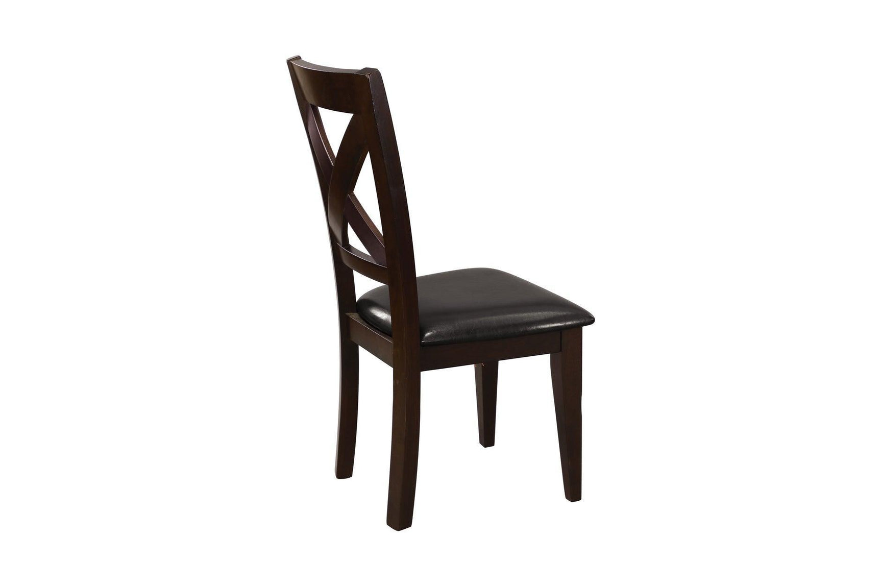 Crown Point Brown Modern Contemporary Faux Leather Seat Rectangular Dining Room Set - Ella Furniture