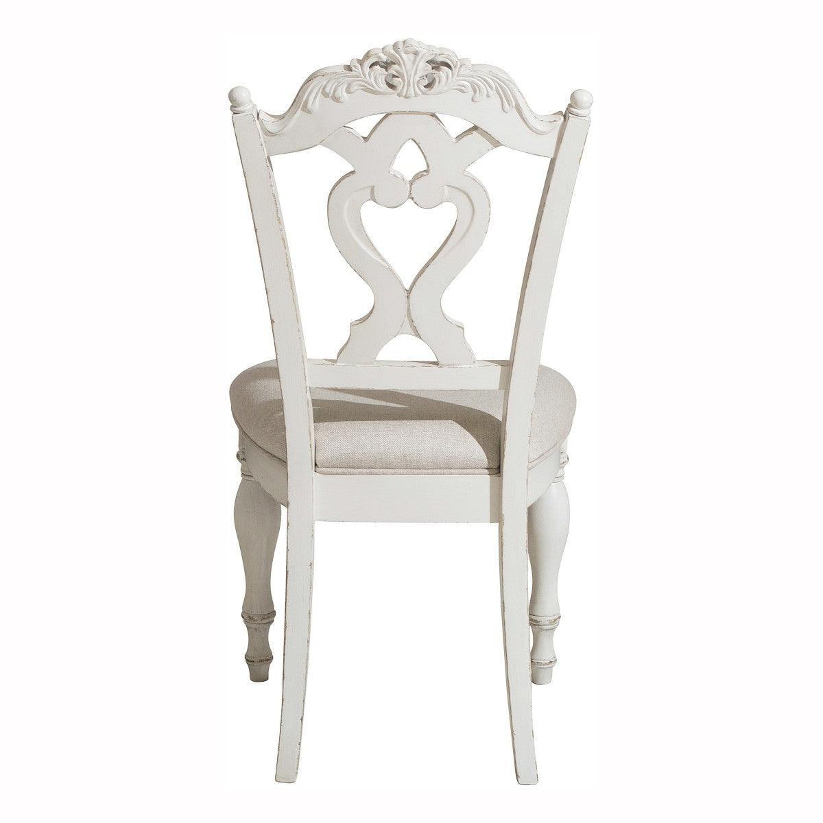 Cinderella Gray Traditional Solid Wood Frame Polyester Fabric Upholstery Writing Desk Chair - Ella Furniture
