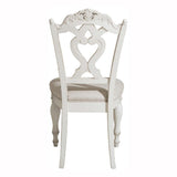 Cinderella Natural White Traditional Solid Wood And Plywood Fabric Upholstery Youth Desk Chair - Ella Furniture