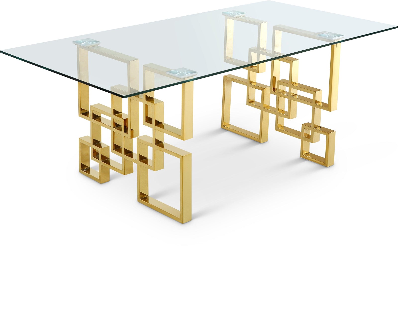 Pierre Gold Gold Dining Table - Ella Furniture