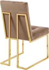 Pierre Beige Velvet Dining Chair - Ella Furniture