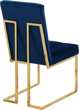 Pierre Blue Velvet Dining Chair - Ella Furniture