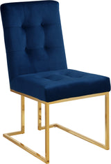 Pierre Blue Velvet Dining Chair - Ella Furniture