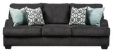 Charenton Charcoal Sofa, Loveseat, Chair And Ottoman - Ella Furniture