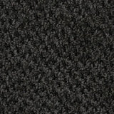 Charenton Charcoal Chenille Ottoman - Ella Furniture