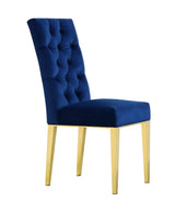 Capri Blue Velvet Dining Chair - Ella Furniture