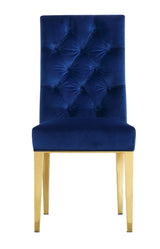 Capri Blue Velvet Dining Chair - Ella Furniture