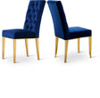 Capri Blue Velvet Dining Chair - Ella Furniture