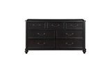Herman Charcoal Brown Modern Contemporary Traditional Solid Wood Upholstered Bedroom Set - Ella Furniture
