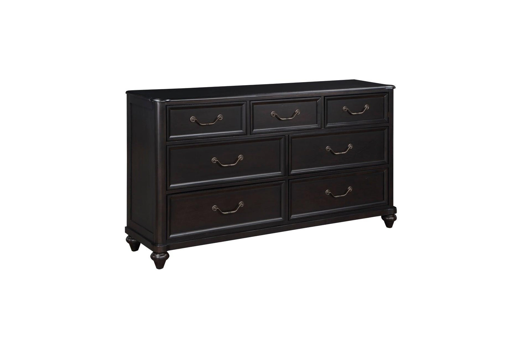 Herman Charcoal Brown Modern Contemporary Traditional Solid Wood Upholstered Bedroom Set - Ella Furniture