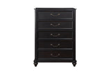 Herman Charcoal Brown Modern Contemporary Traditional Solid Wood Upholstered Bedroom Set - Ella Furniture