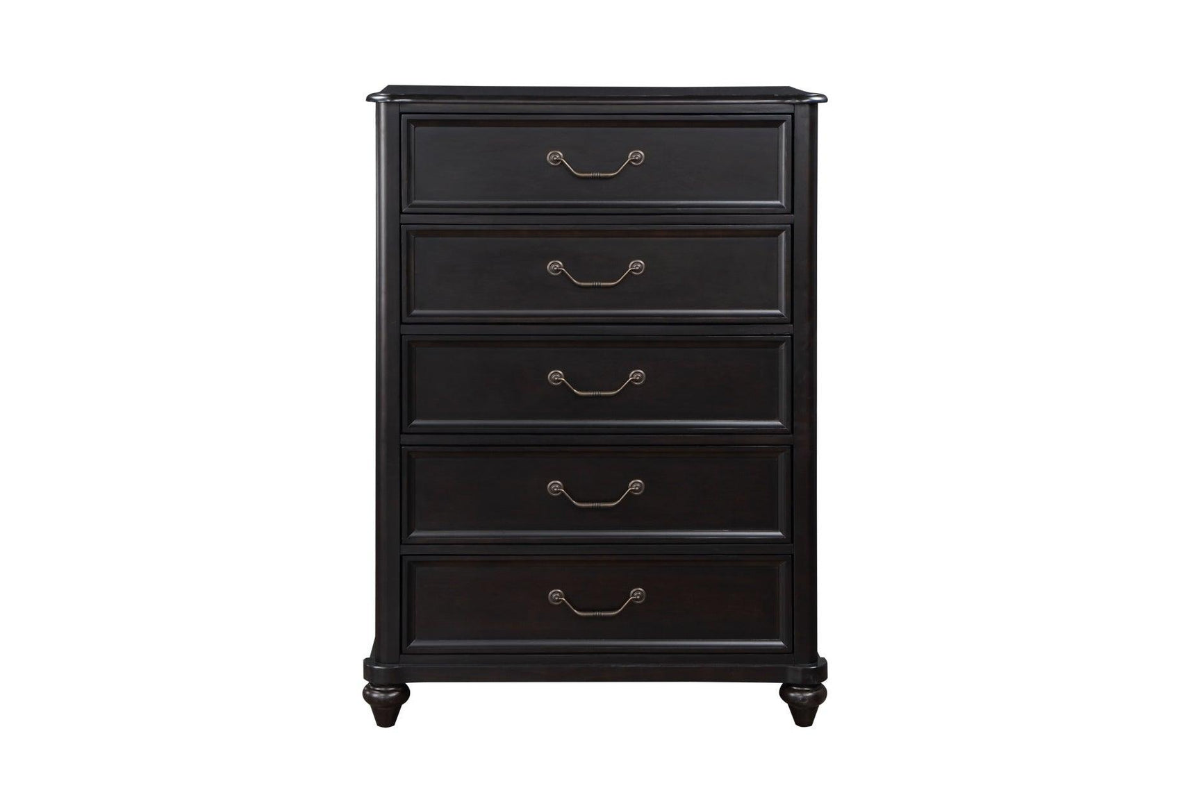 Herman Charcoal Brown Modern Contemporary Traditional Solid Wood Upholstered Bedroom Set - Ella Furniture